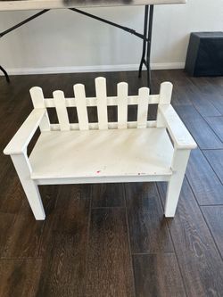 Small Wooden Doll Bench / Children’s Decor Bench