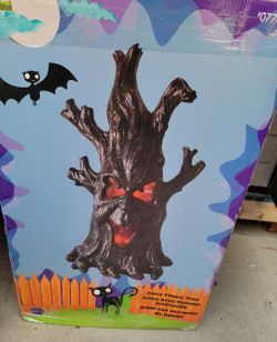 Faux flame tree decoration.