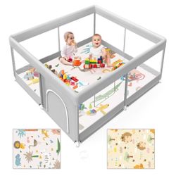 Play pen 50”x50” with mat