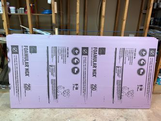 4x8 Rigid Foam Insulation Boards (2”, R-10) – New, Never Installed