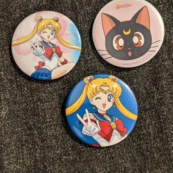 Sailor Moon Buttons