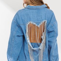 denim rhinestone jacket (wholesale pack) 