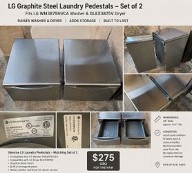 Genuine LG pedestals for sale