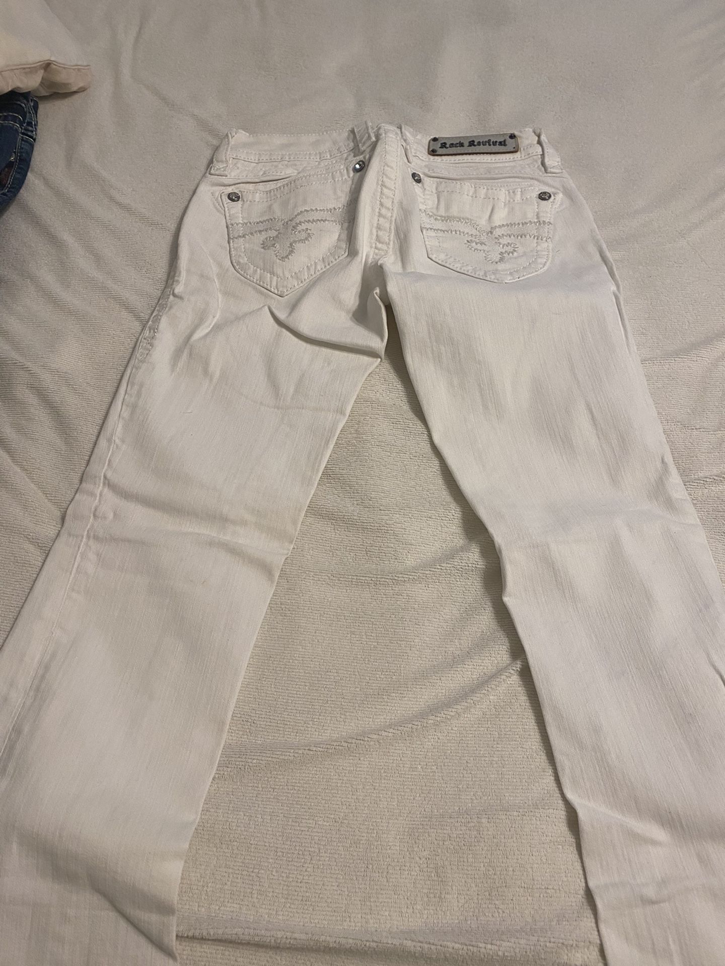 Rock Revival White Jeans. Original