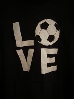 Soccer sweatshirt with hood