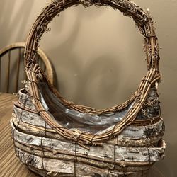 Wood Bark Planter Bag / Purse