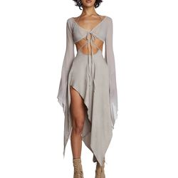 Dolls kill festival mesh wrap dress