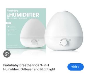 Humidifier +diffuser+ nightlight vapor drops cleaning fish