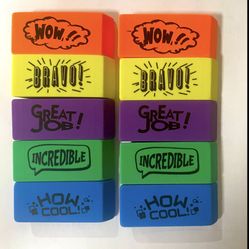 10 Pieces Of Great Erasers 