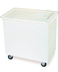 Carlisle FoodService Products  / Food Storage Bin with Sliding Lid, 27 Gallon, White