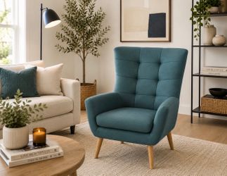Modern Teal Accent Chair