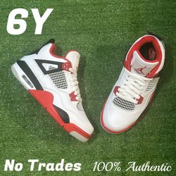 Size 6Y Air Jordan 4 Retro GS “Fire Red 2020” 🚒