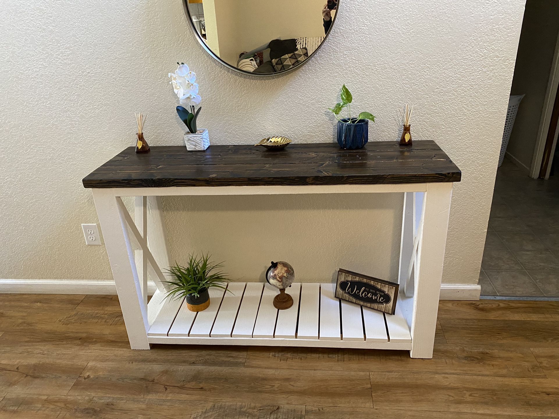 Farmhouse Entry Table Or Tv Stand 