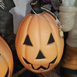PUMPKIN JACK-O-LANTERN 24" Blow Mold 🎃 Vtg Decoration EMPIRE Horror Halloween