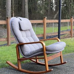 Vintage 1970s Brigger Rocking Chair By Klein Design