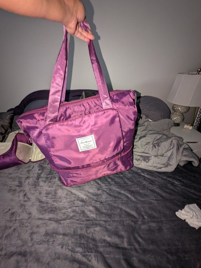 Luggage - Foldable Expandable Travel Bag  Tote 