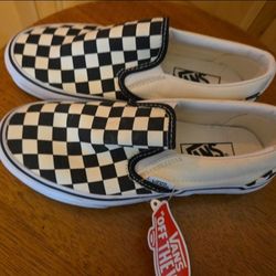 VANS Checkerboard Slip-On Women’s 6 Men's 4.5 Brand New