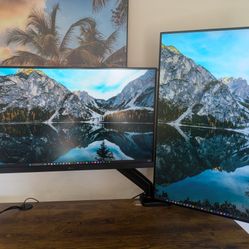 Dual LG Ultragear 32" Gaming Monitor Setup