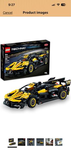 Bran New Lago Technic Bugatti Bolide Racing Car