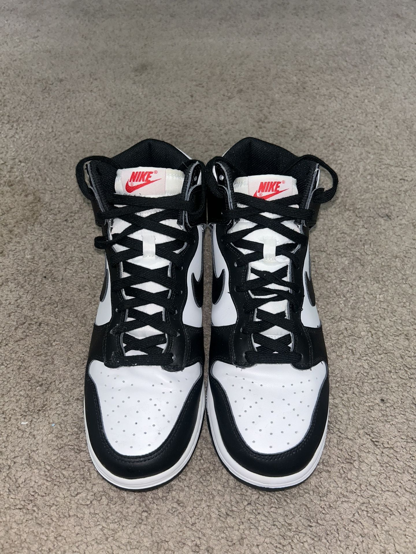 Black & white Nike highs
