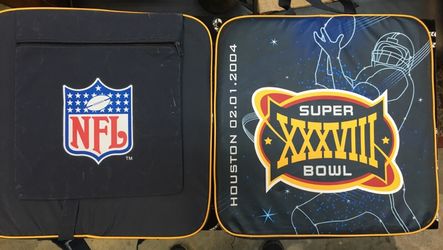 2 Super Bowl 38 Cushions in Houston Patriots vs. Panthers