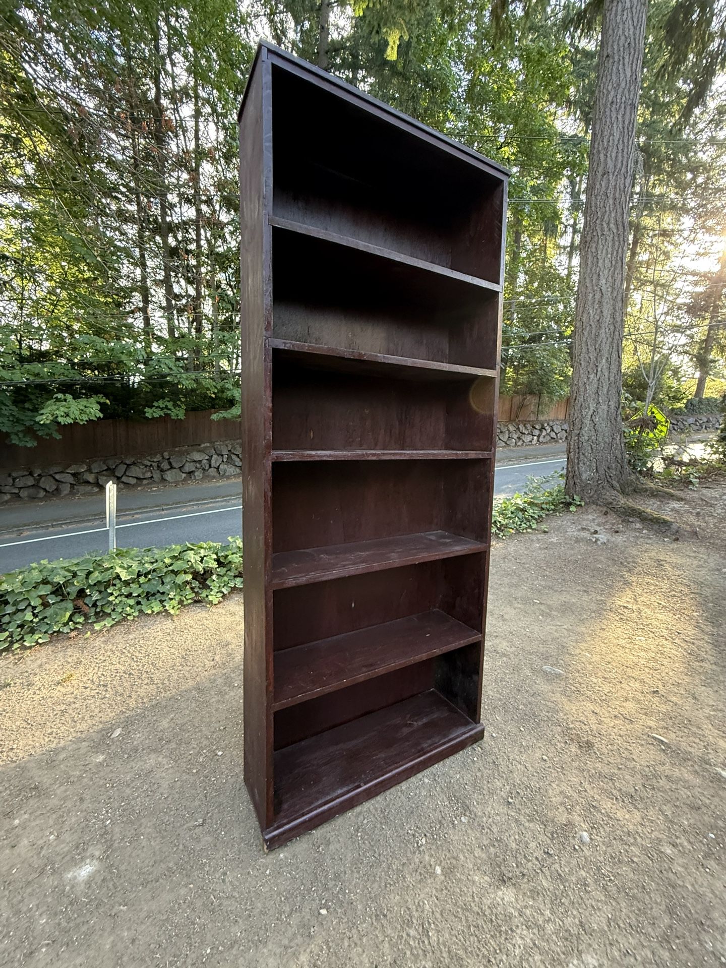 Vintage Solid Wood Bookshelf