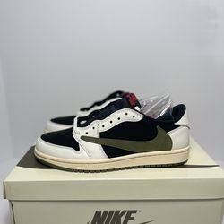 Travis Scott Olive Jordan 1 low