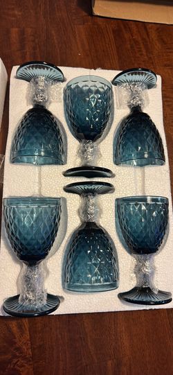 Vintage embossed glassware