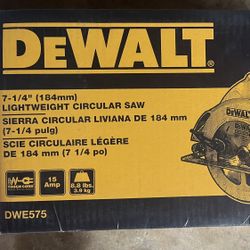 Dewalt 7-1/4” Circular Saw 15 Amp
