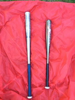2 metal bats