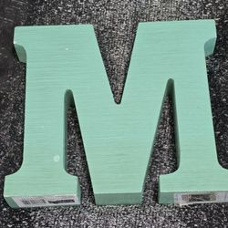 Wooden Letter 'M' - 8"