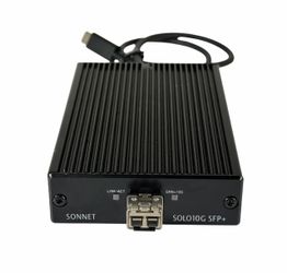 Sonnet Solo 10G SFP+ to Thunderbolt 3 - 10 Gigabit Ethernet Fiber Optic Adapter