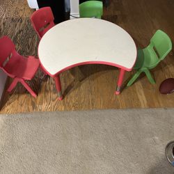 Kids Table W/4 Chairs