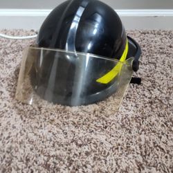 Bullard fire helmet black used fireman firefighter safety turnout bunker firedome