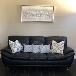 2pcs Leather Sofa