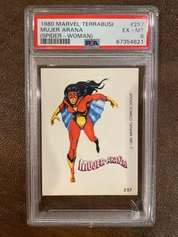 1980 Marvel Terrabusi Spanish #257 Spider-Woman Mujer Arana PSA 6 Pop 3, 2 Highr