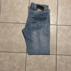 Distressed True Religion Jeans (Size 38)