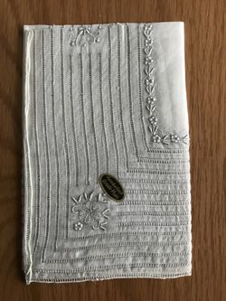 Swiss hand embroidered handkerchief