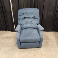Golden Technologies-Blue Upholstered Tufted Recliner