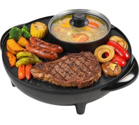 Electric Hot Pot and Grill Combo