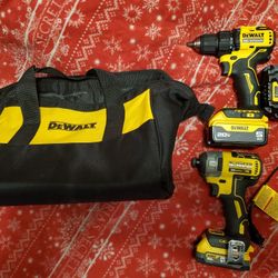 Dewalt ½in Drill/ ¼in  Impact. 6.0ah And Powerstack Batteries. Bag/charger. Like New. Non Negotiable Price. Won't Respond To Lower Offers 