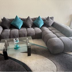 L Shaped Sofa & Chaise Sectional