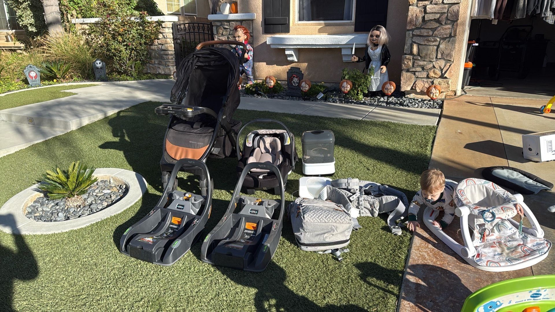 Stroller , Car Seat , Base For Seat , Diaper Bag And Baby Carrier 