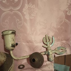 Vintage Victorian Cast Iron Floor Parts