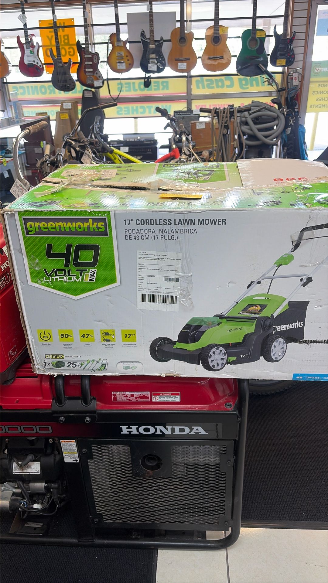 GREENWORKS 40v LAWN MOWER