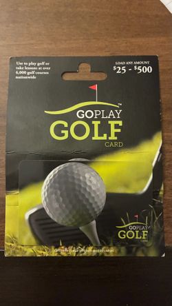 Go Play Golf Gift Cards (read description)