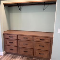 Closet Drawer Cabinets! Oak Color 