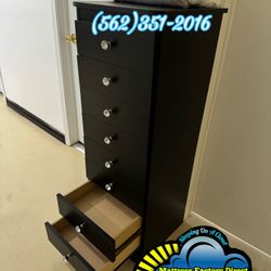 Black Paulina Dresser Compressed Wood Cajonera Comoda Nueva 