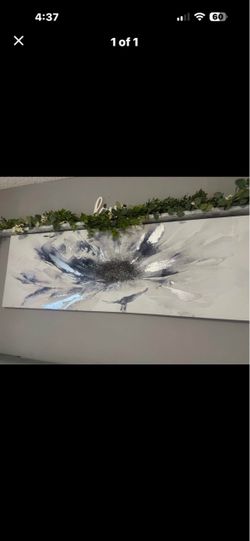 Large Floral Canvas Wall Art