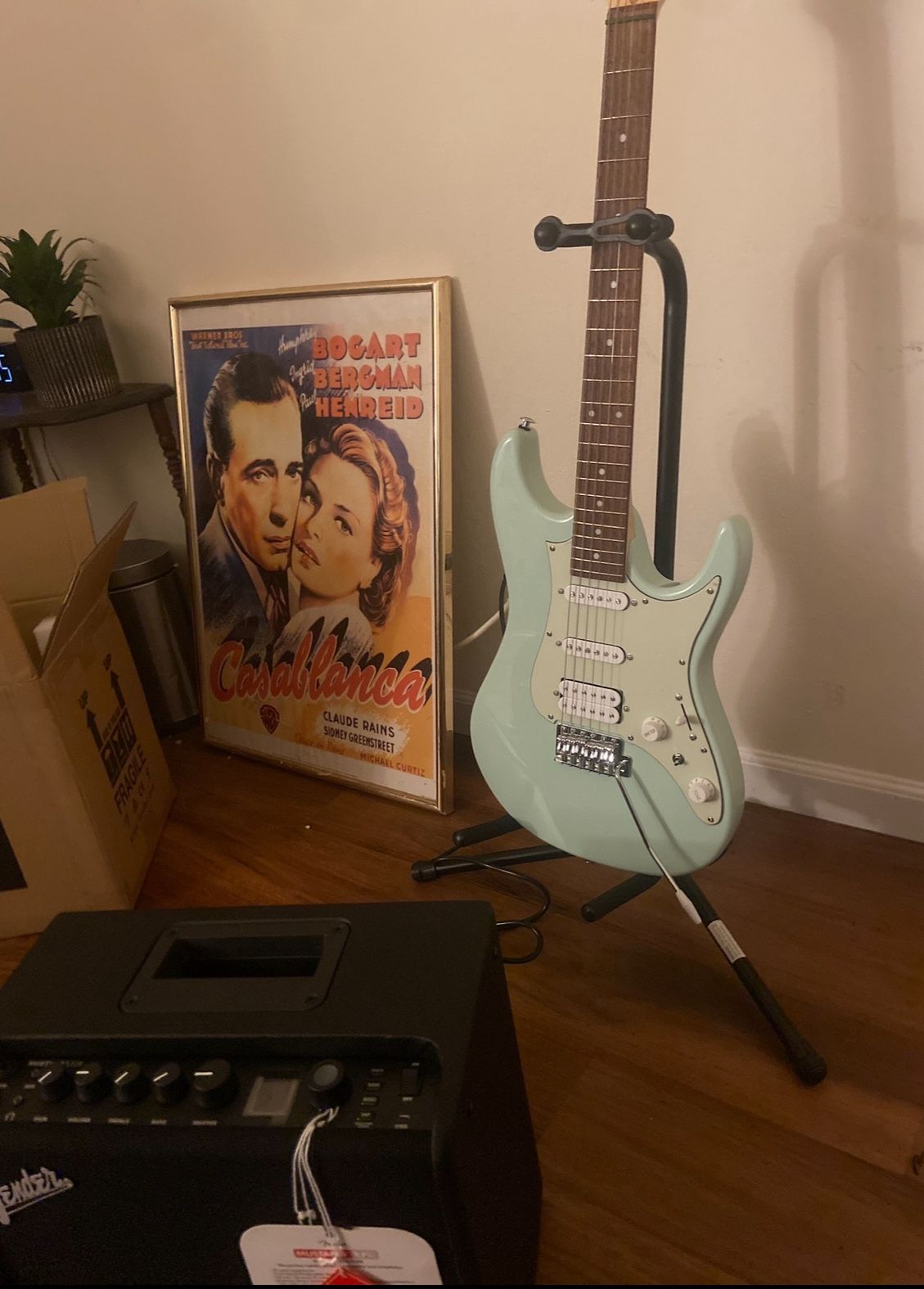 Ibanez AZES40 With Fender Combo Amb